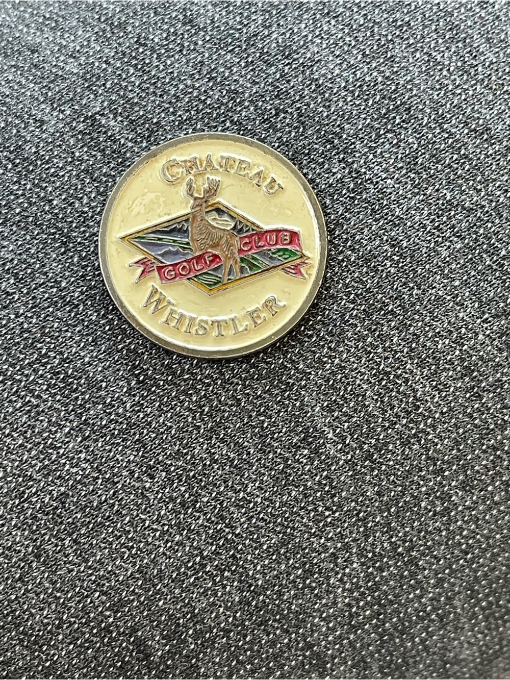 Chateau whistler Gold-Tone Golf marker